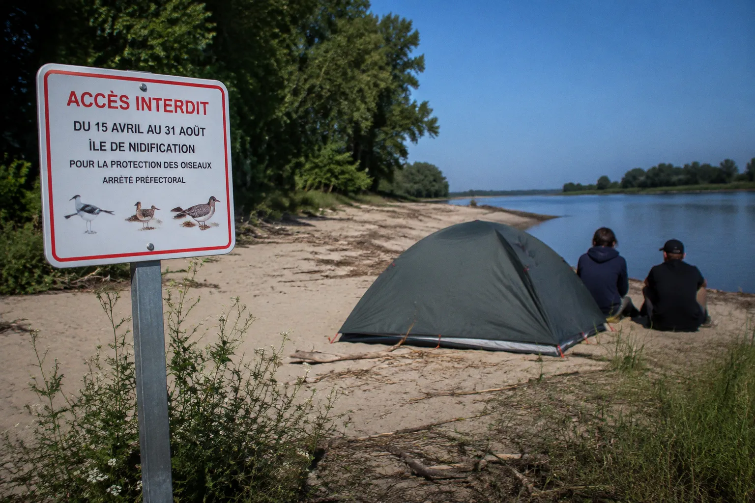 Bivouac sur les îles de Loire : micro-aventure ou menace ?